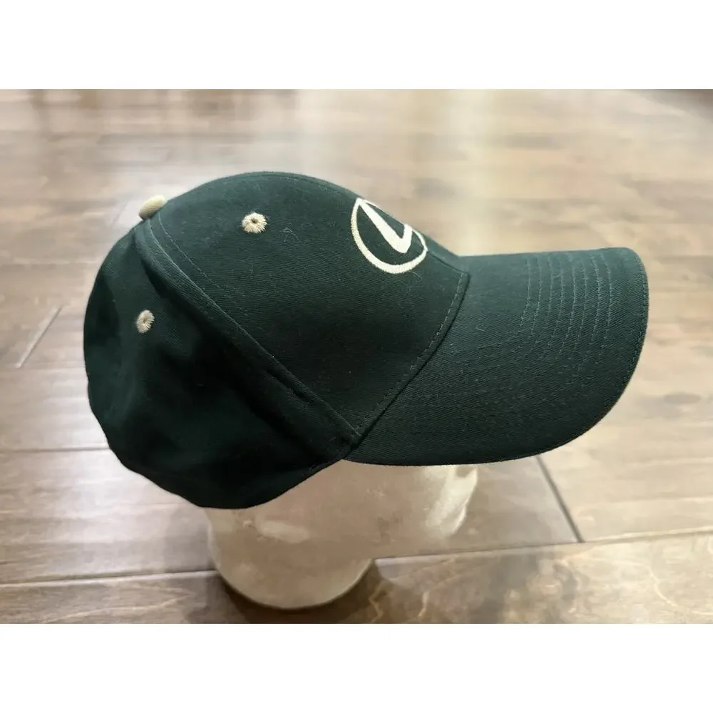 Vintage Lexus Logo Mens Green Adjustable Strapback Hat Baseball Cap 100% Cotton